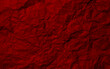 red crinkled paper texture background and Glued paper wrinkled effect