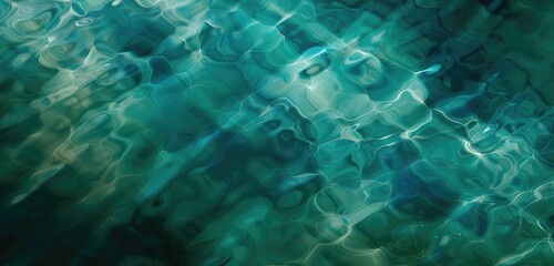 Sticker - Abstract Turquoise Water Patterns Background