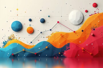 Poster - background design science space abstract universe galaxy star planet futuristic astronomy illustration