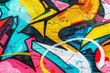 Abstract graffiti wall as background, created by Generative AI, not an actual photograph - perfect inspiration for an artistic pop art backdrop.
