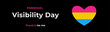 Pansexual Awareness and Visibility Day 24th May, pansexual flag in a heart shape. Pansexual Visibility Day vector banner isolated on a black background.