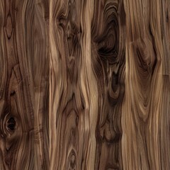 Dark brown walnut wood seamless pattern, wooden texture