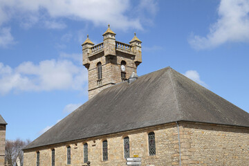 Canvas Print - Eglise de Saint Pierre Eglise