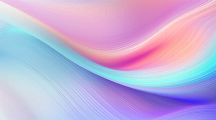 Wall Mural - holographic gradient neon wide banner, fashionable pastel rainbow unicorn background. hologram color