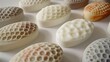 Textured Oval Soaps generative ai