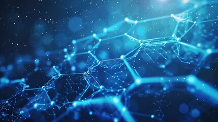 Aufkleber - Detailed view of interconnected lines. Suitable for technology concepts