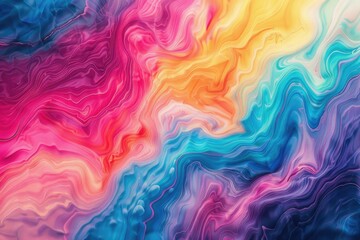 Poster - Colorful swirl pattern background, perfect for various design projects