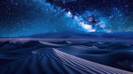Poster - A beautiful night sky filled with twinkling stars. Ideal for backgrounds or astronomy-related designs