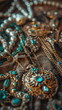 Closeup of valueable jewelry and accessory