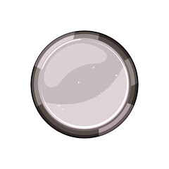 Poster - ui round game button cartoon. frame app, banner download, modern menu ui round game button sign. isolated symbol vector illustration