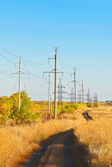 High voltage transmission line in Moldova