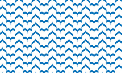 Aufkleber - abstract simple blue arabic pattern can be used background, banner, poster.