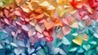 Colorful Paper Flowers Adorn Wall