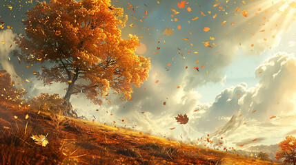 Wall Mural - autumn landscape 