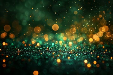 Poster - This image features soft bokeh lights creating a sparkling, festive atmosphere over a dark backdrop