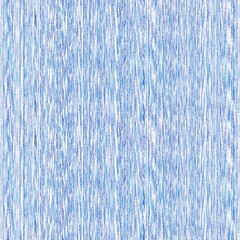 Wall Mural - Indigo ikat dye stripe marled seamless pattern. Asian style wavy distort weave print in modern blue white.