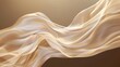 © qorqudlu - This image captures the delicate and flowing movement of a soft beige fabric, conveying a sense of elegance and grace