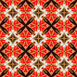 Trendy bright color seamless pattern in red gold white black for decoration, paper, tiles, textiles, carpet, pillows. Home decor, interior design, cloth design.