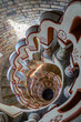 beautifully decorated spiral stairway in the Bory Castle in Szekesfehervar