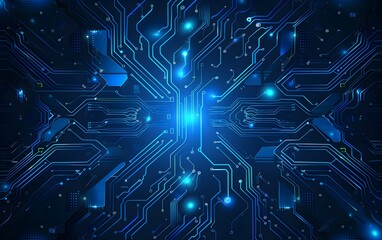 Poster - circuit board background
