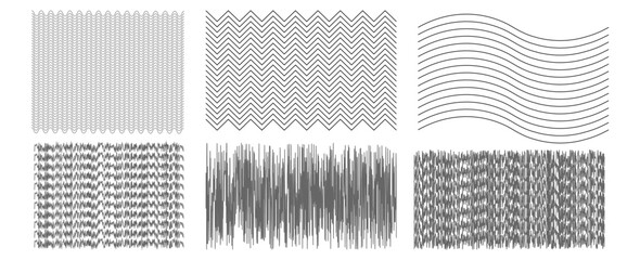 Set of pattern texture with crosshatch hand drawn line. Organic scribble shape drawing with pencil. Contemporary vector