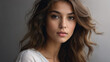 © White_Us - AI generated beautiful young woman portrait, mixed race ethnicity, perfect appearance