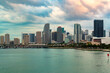 Downtown skyline of the city of Miami, Florida, USA