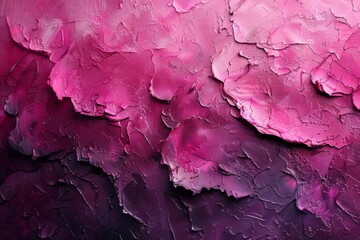 Poster - A close-up of a textured surface with a gradient of pink and purple hues showcasing detail and depth