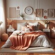 Hintergrund, Wallpaper: skandinavisches Schlafzimmer