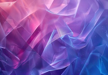 Canvas Print - An abstract background with a design mimicking blue and purple crystal formations, radiating a cool and futuristic vibe