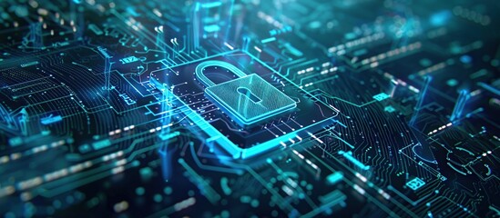 Poster - Visualization of a secure network infrastructure. Secured by cryptography.