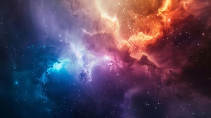 Wall Mural - aweinspiring colorful nebula and galaxy cloud in deep space capturing the wonders of the universe ab