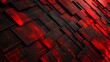 Dark textured background with red angular overlays creating a futuristic look.