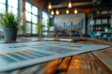 Poster - A business strategy session outlining goals and objectives for future growth. Concept of strategic planning and vision. Generative Ai.