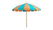© ideaCuz Studio - Beach Umbrella isolated on transparent png background. Generative ai