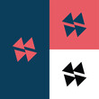 © BELL Art - modern triangle combined logo, simple triangle logo.