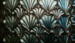 close up fluted reeded glass panel