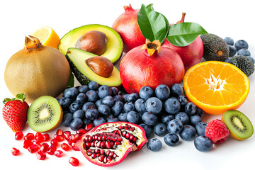 Wall Mural - superfood fruits for health