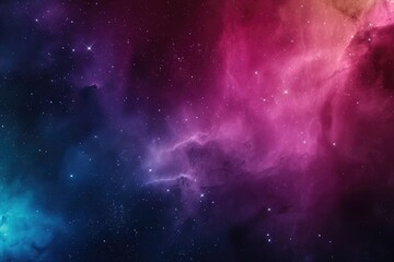 Wall Mural - Mystical nebula vloud in Deep outer space. Illustration of a background with a majestic space theme.