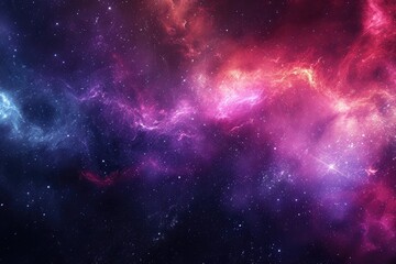 Wall Mural - Galactic explosion with radiant light and gas clouds. Illustration of a background with a majestic space theme.