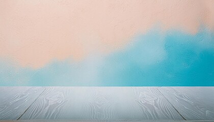 Wall Mural - plastered pastel colored wall