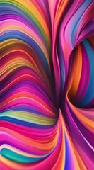 Wall Mural - abstract colorful background with waves rainbow colors