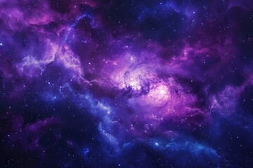 expansive universe with distant stars and planets. illustration of a background with a majestic spac
