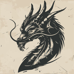 Dragon in cartoon, doodle style. Image for t-shirt, web, mobile apps and ui. Isolated 2d vector illustration in logo, icon, sketch style, Eps 10. AI Generative