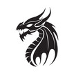 © Alexey - Dragon in cartoon, doodle style . Image for t-shirt, web, mobile apps and ui. Isolated 2d vector illustration in logo, icon, sketch style, Eps 10, black and white. AI Generative