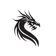 © Alexey - Dragon in cartoon, doodle style . Image for t-shirt, web, mobile apps and ui. Isolated 2d vector illustration in logo, icon, sketch style, Eps 10, black and white. AI Generative