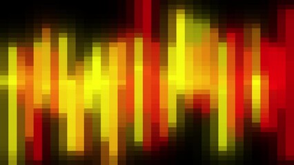 Poster - Colorful blocks equalizer. Computer generated 3d render