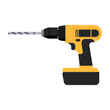 © ST.art - Professional Cordless Drill for Home Renovation Projects, Vector Flat Illustration Design