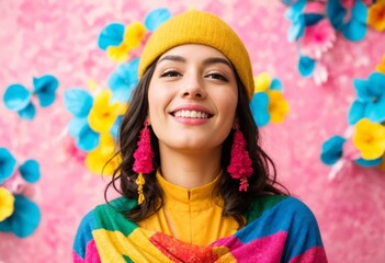 Wall Mural - child with balloons