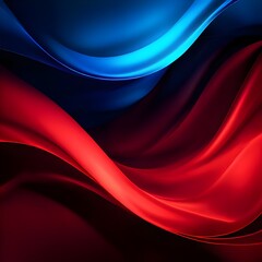 Wall Mural - abstract red and blue wave background curve smooth pattern vector motion